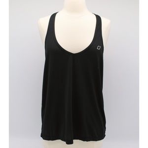 Lorna Jane Active Cut Out Open Mid Back Racerback Tank Top